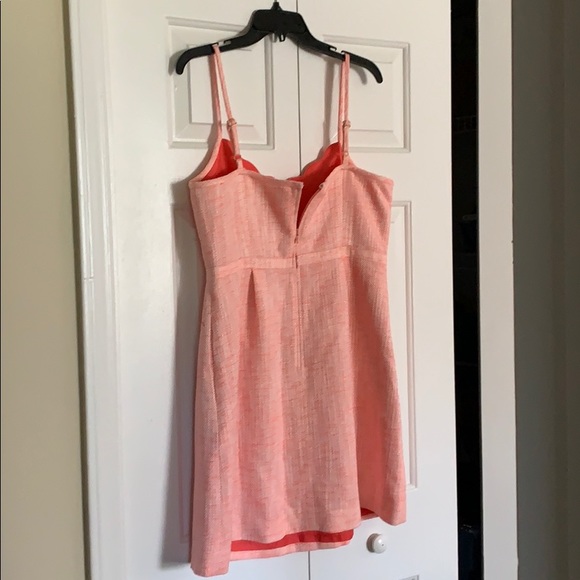 J Crew Coral colored tweed knit sundress - Picture 5 of 7